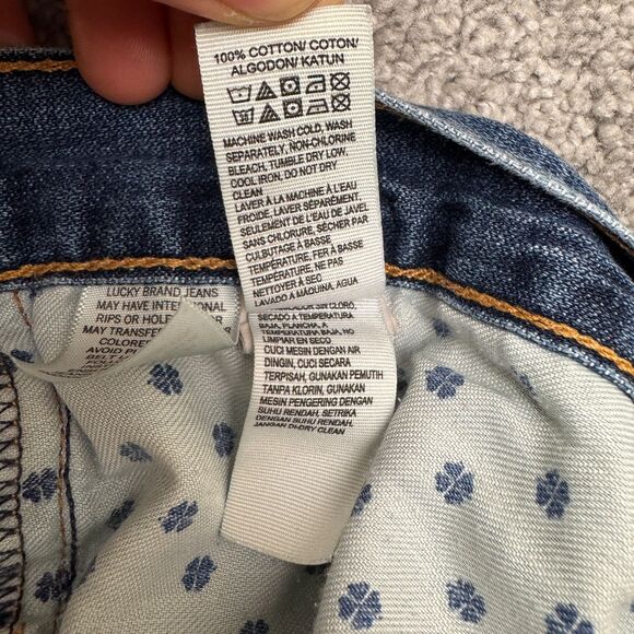 Lucky Brand 221 Original Straight Leg Denim Jeans Mens 36R Blue Dark Wash Cotton - Picture 9 of 16